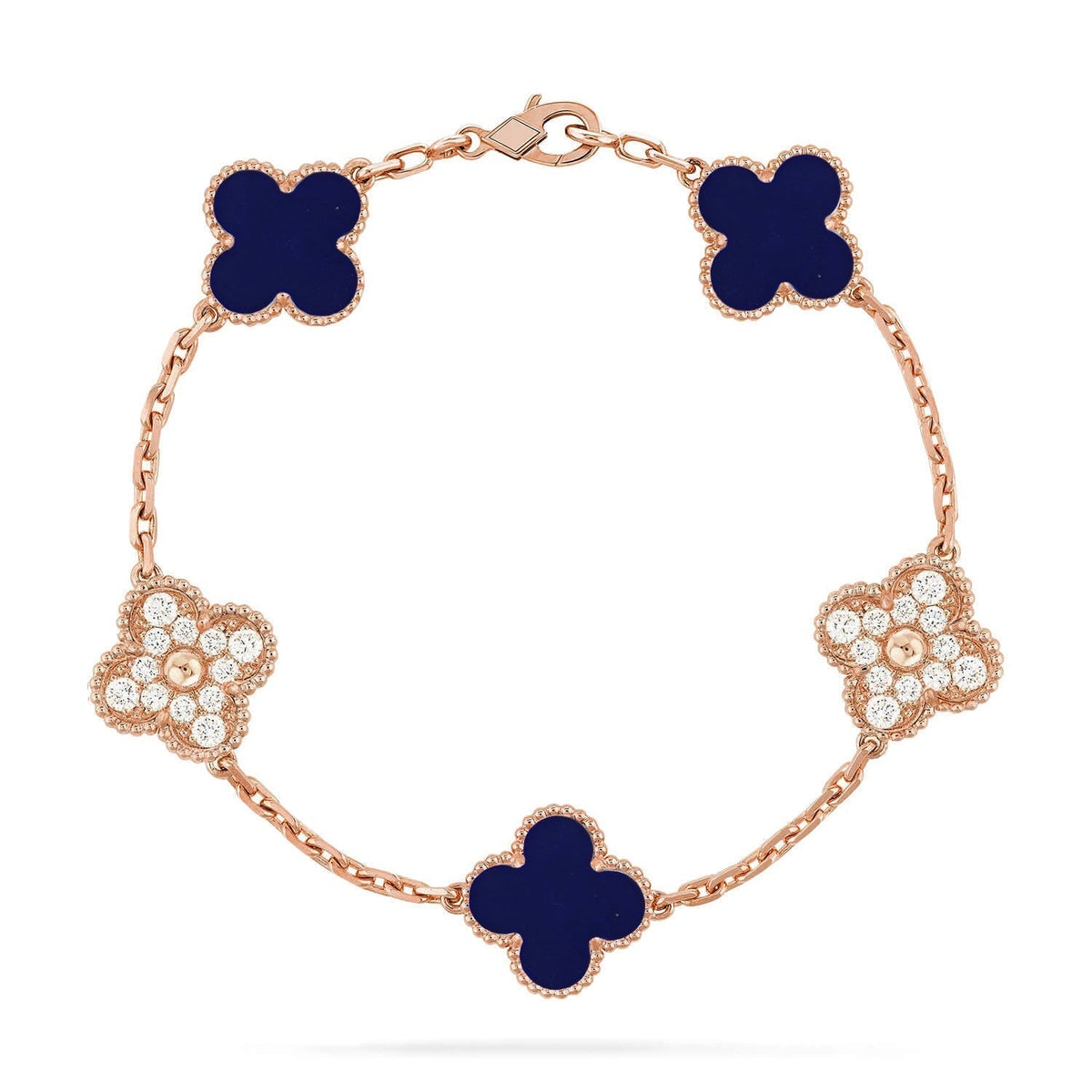New CLOVER 5 MOTIF LAPIS LAZULI BRACELET COLLECTION