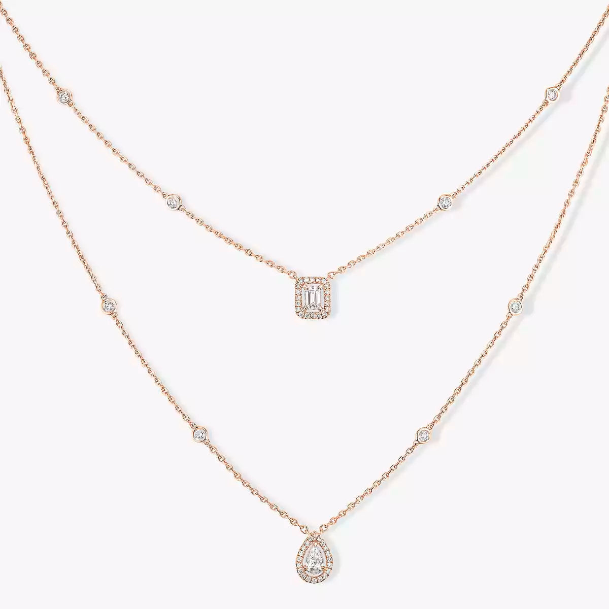 Diamond Necklace My Twin 2 Rows