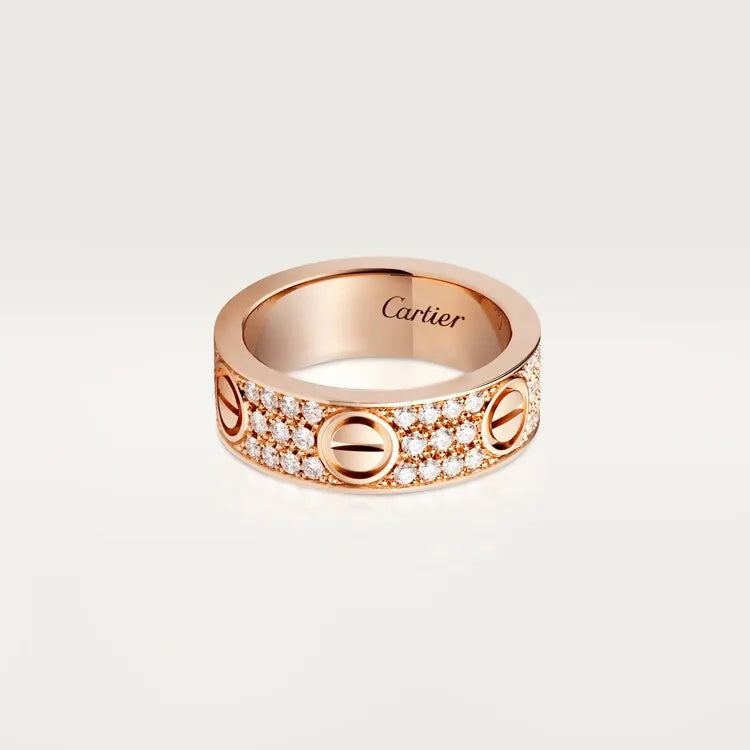 LOVE RING, DIAMOND-PAVED [Best Selling]