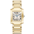 Tank Franaise Medium 18ct Yellow Gold Ladies Bracelet Watch