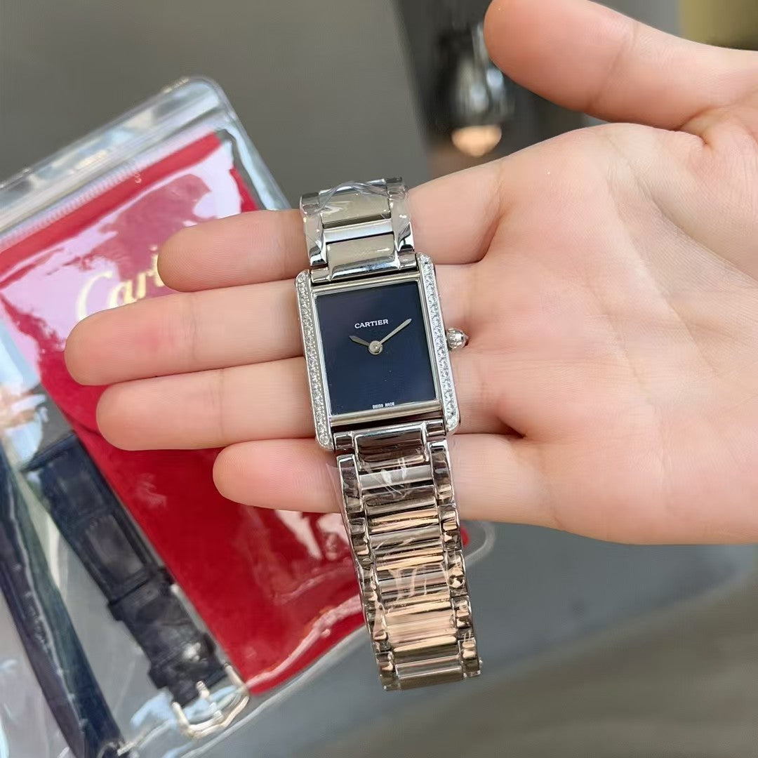 Cartier Tank Must  Stainless steel strap Watch