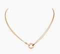 LOVE NECKLACE, 2 DIAMONDS