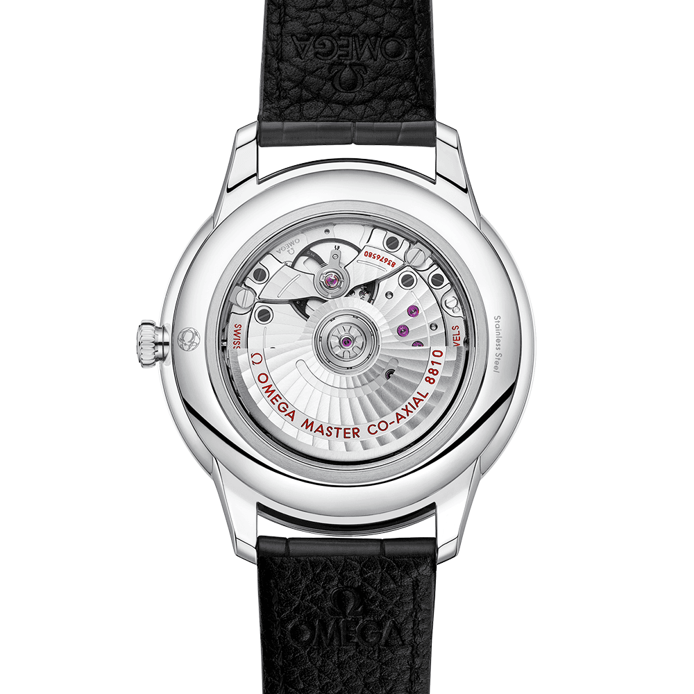 De Ville Prestige Power Reserve 41mm Silver/Rose Dial Men's Automatic Strap Watch