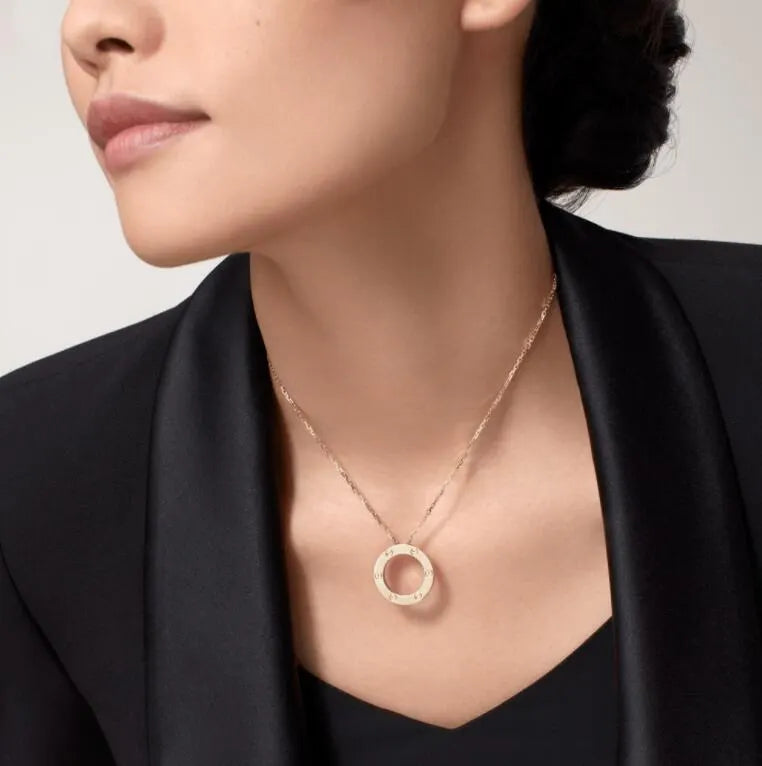 LOVE NECKLACE, 2 DIAMONDS
