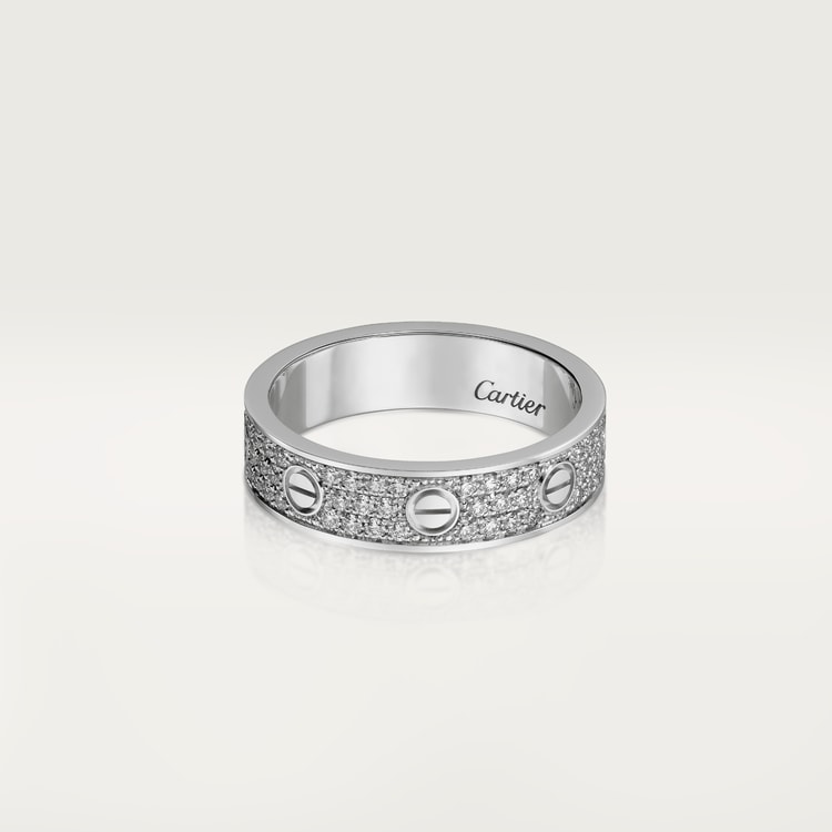 LOVE WEDDING BAND, DIAMOND-PAVED
