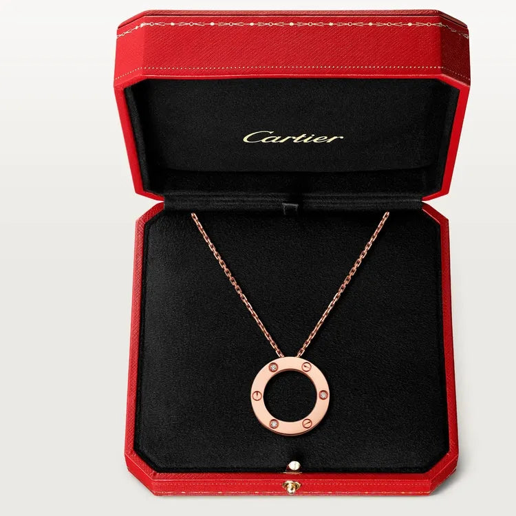 LOVE NECKLACE, 3 DIAMONDS