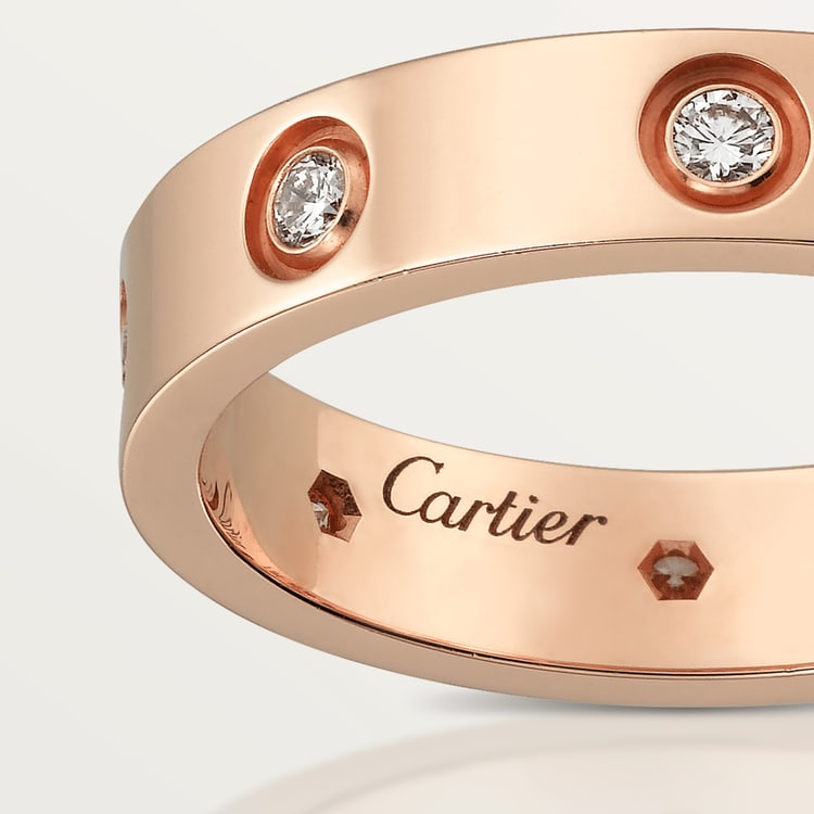 LOVE WEDDING BAND, 8 DIAMONDS