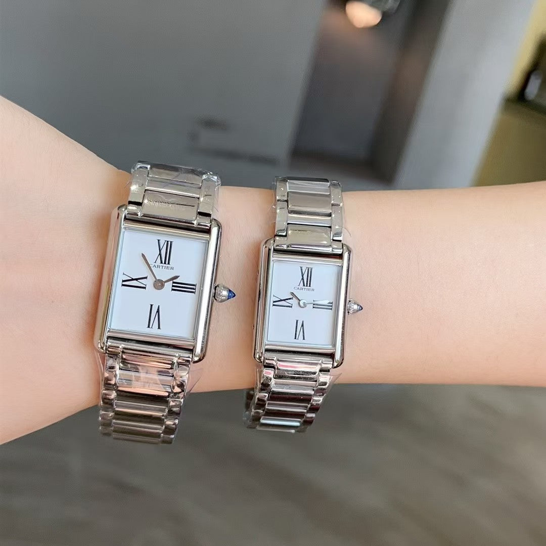 Cartier Tank Must  Stainless steel strap Watch