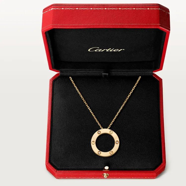 LOVE NECKLACE, 3 DIAMONDS