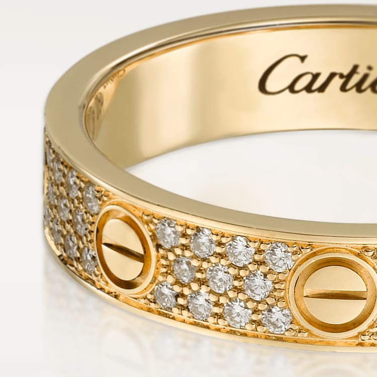 LOVE WEDDING BAND, DIAMOND-PAVED