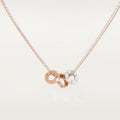 LOVE NECKLACE, 6 DIAMONDS