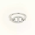RONDE SMALL SILVER DIAMOND RING