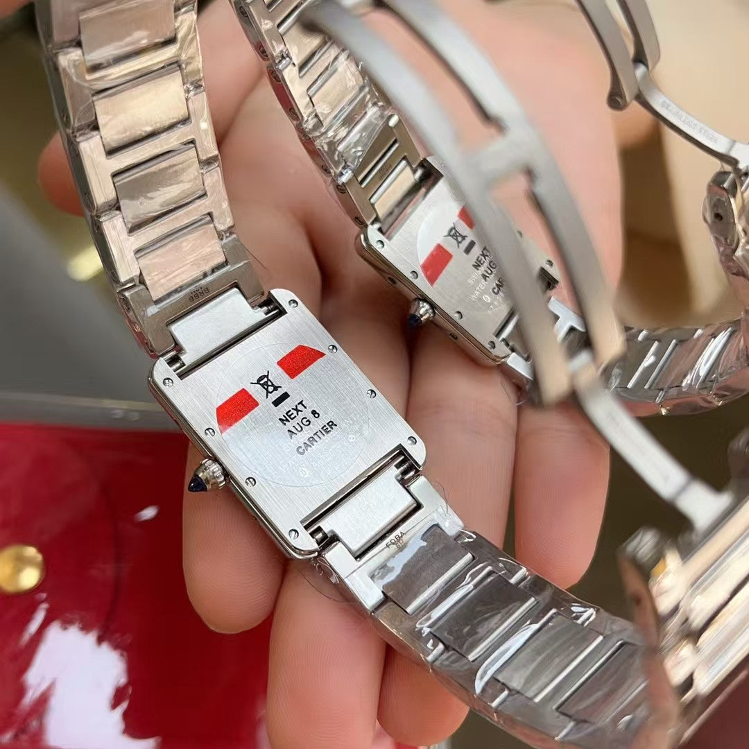 Cartier Tank Must  Stainless steel strap Watch