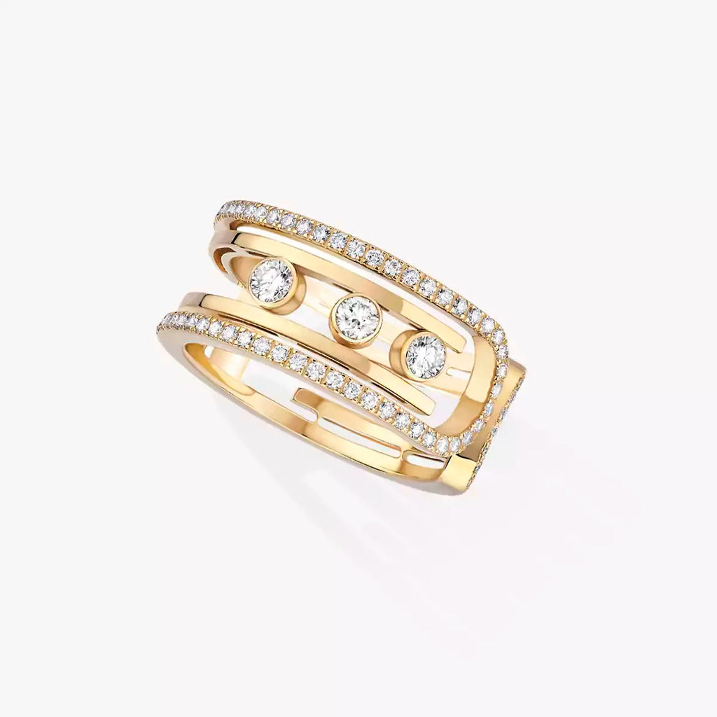 Move 10th Diamond Ring in Gold