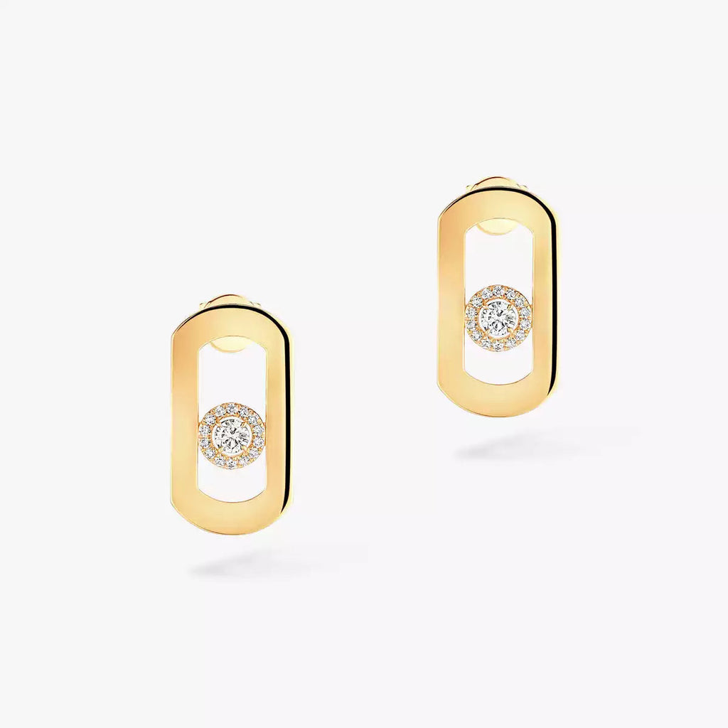 So Move Diamond Earrings in Yellow Gold