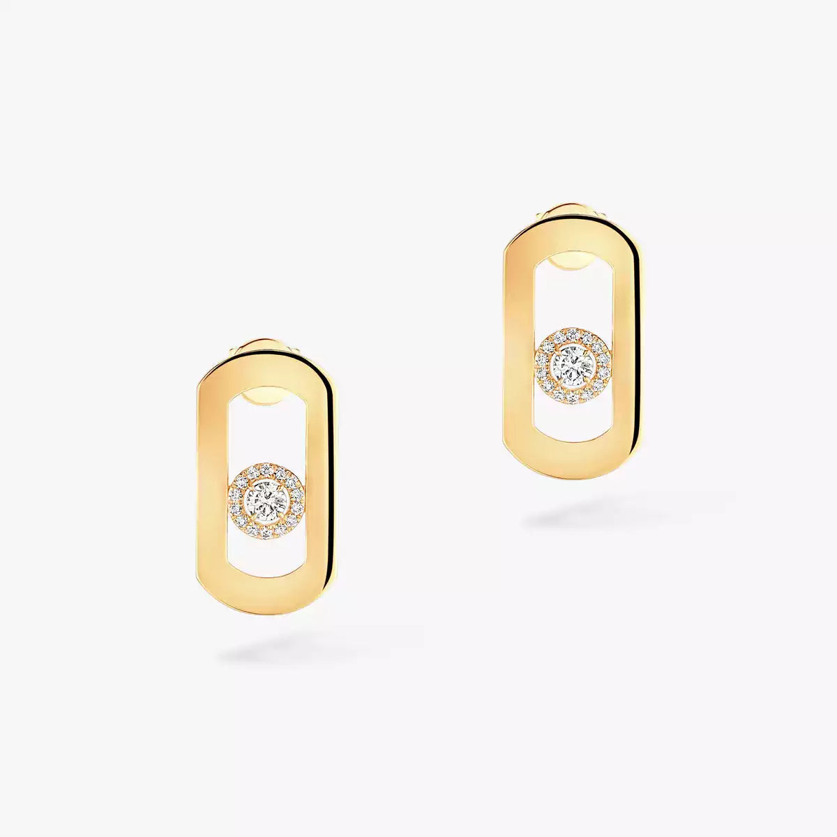 So Move Diamond Earrings in Yellow Gold