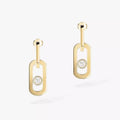 So Move XL Diamond Hoop Earring