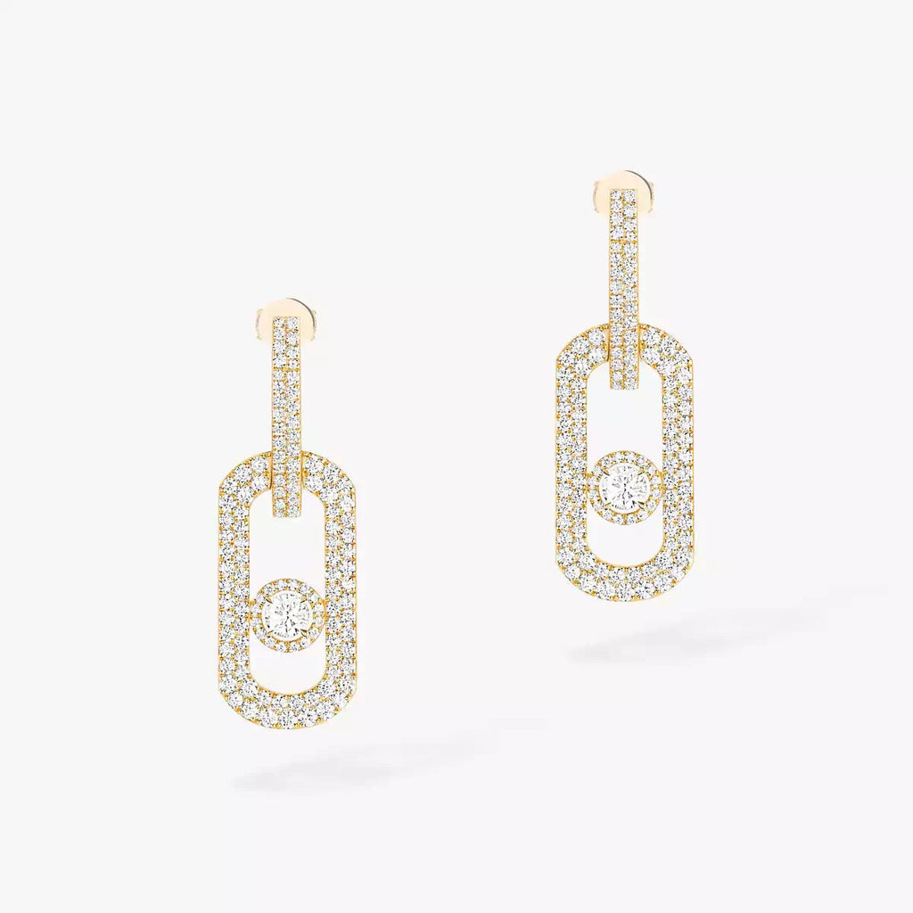 So Move XL Pave_-Set Diamond Pendant Earrings