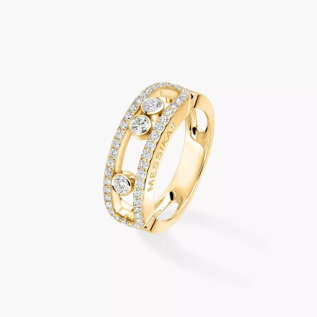 Move Gold Diamond Pave_ Ring