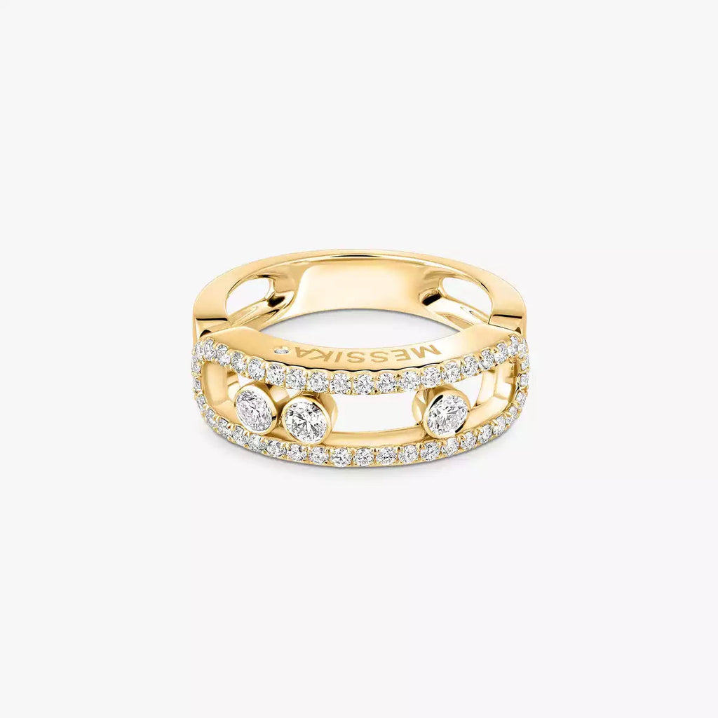 Move Gold Diamond Pave_ Ring