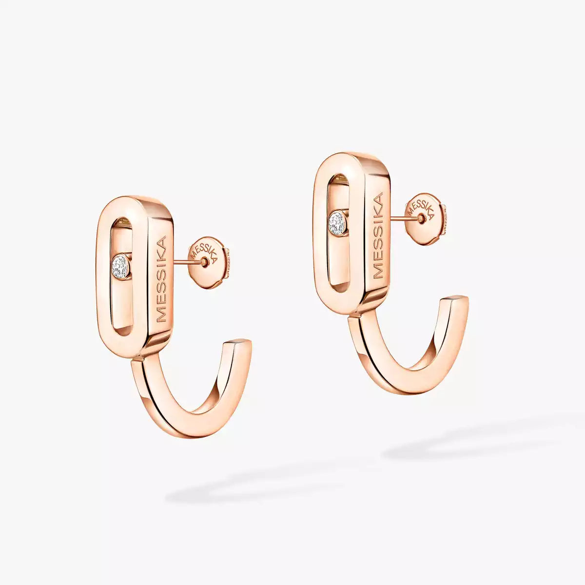 Diamond Mini Hoop Earrings Move Classique