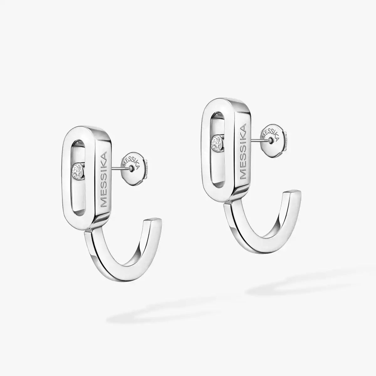 Diamond Mini Hoop Earrings Move Classique