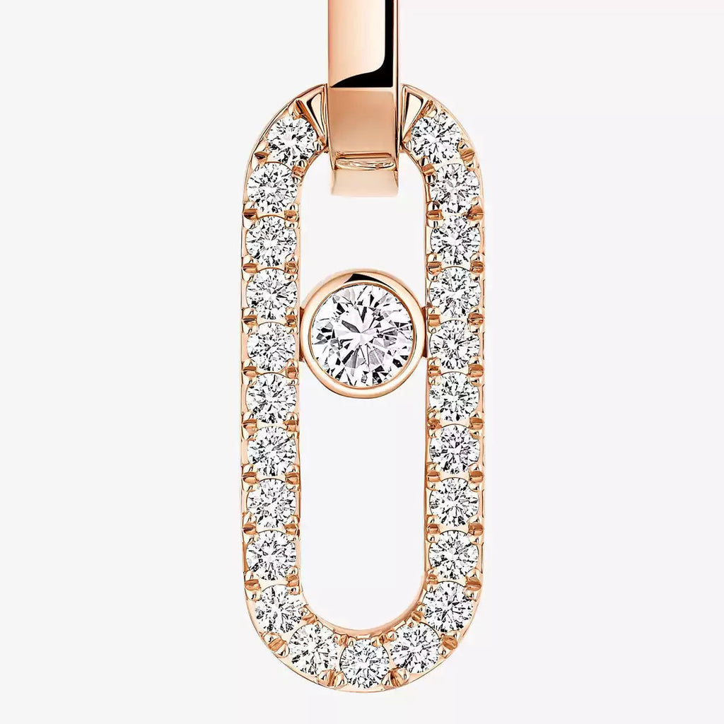 Move Link Diamond Earrings