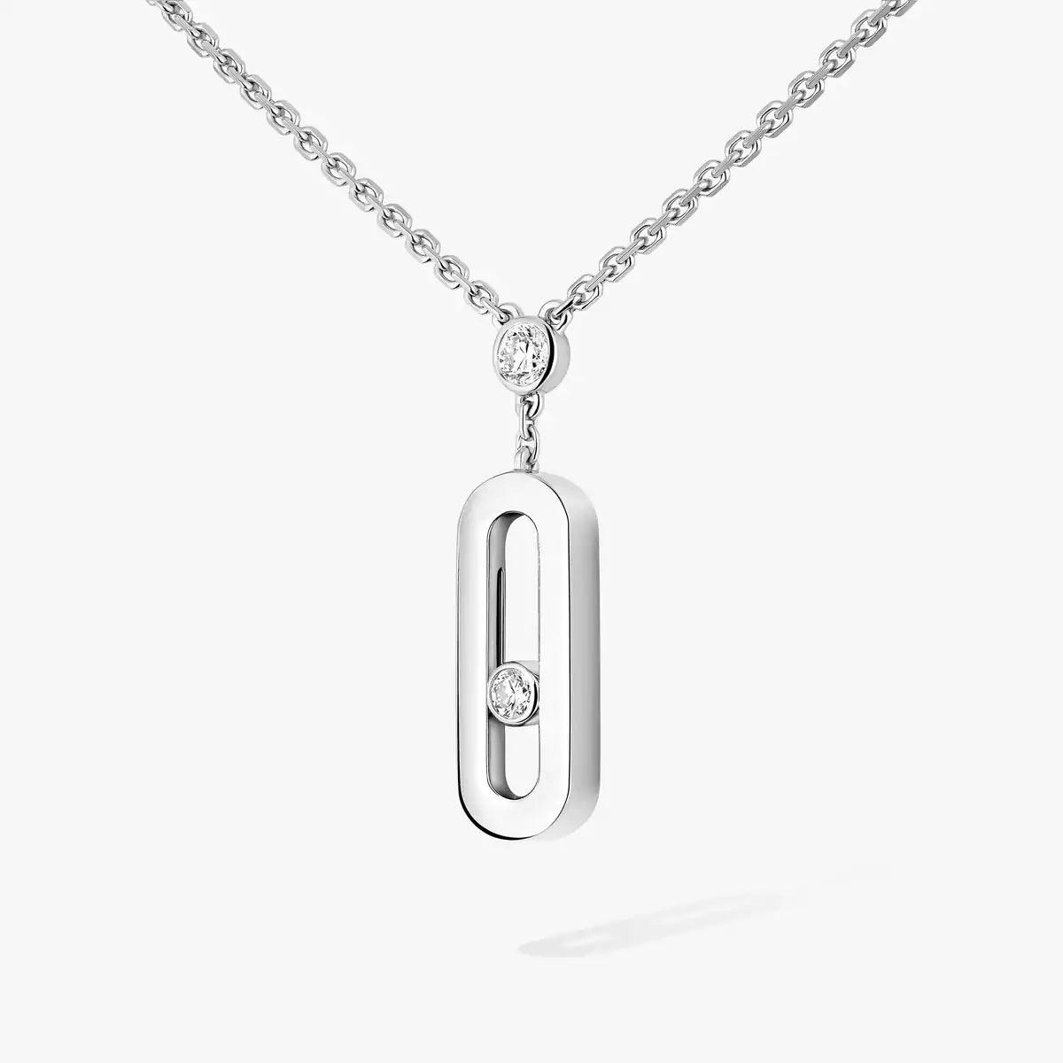 Move Uno Gold Diamond Long Necklace