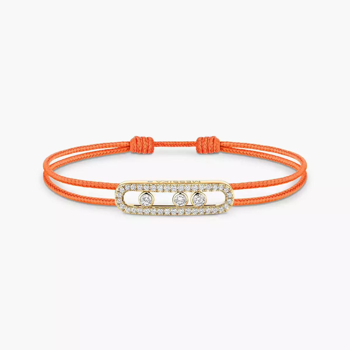 Messika Care(s) pink cord pavé bracelet