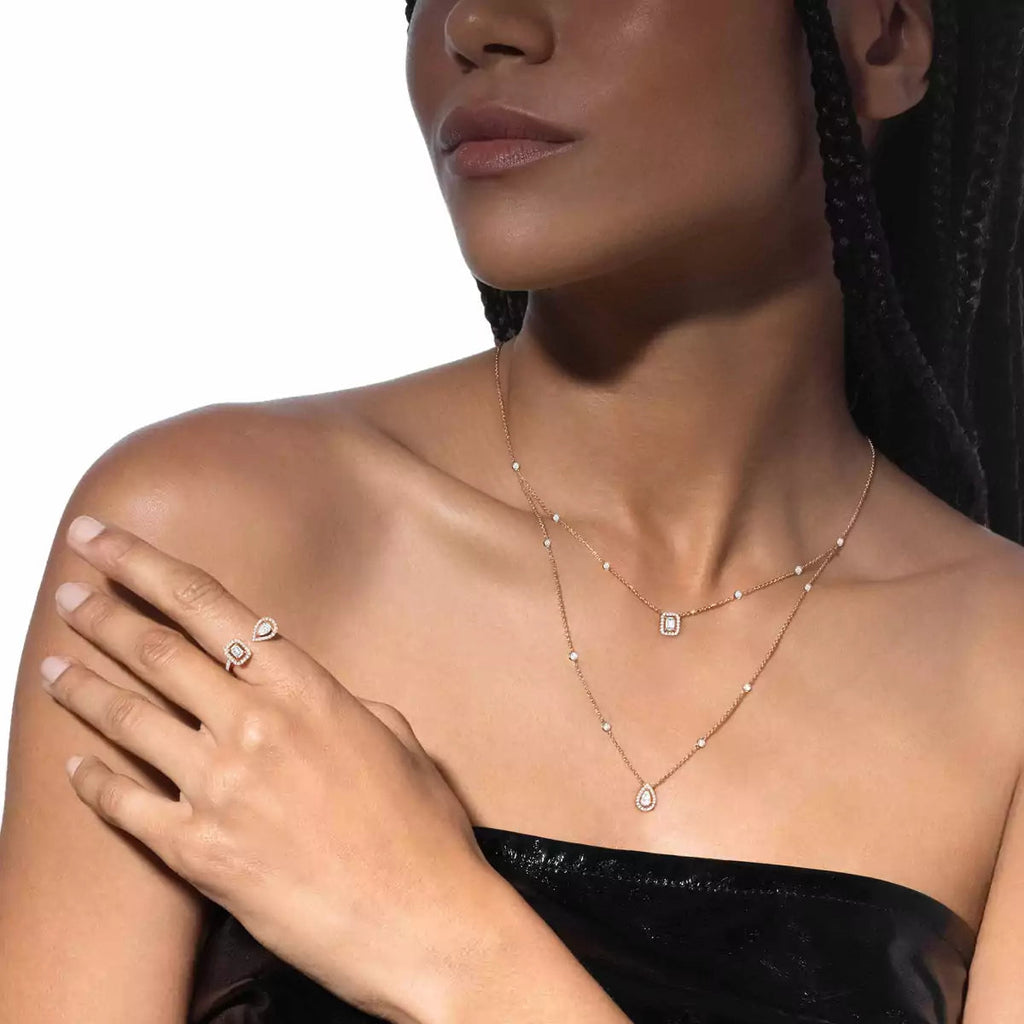 Diamond Necklace My Twin 2 Rows