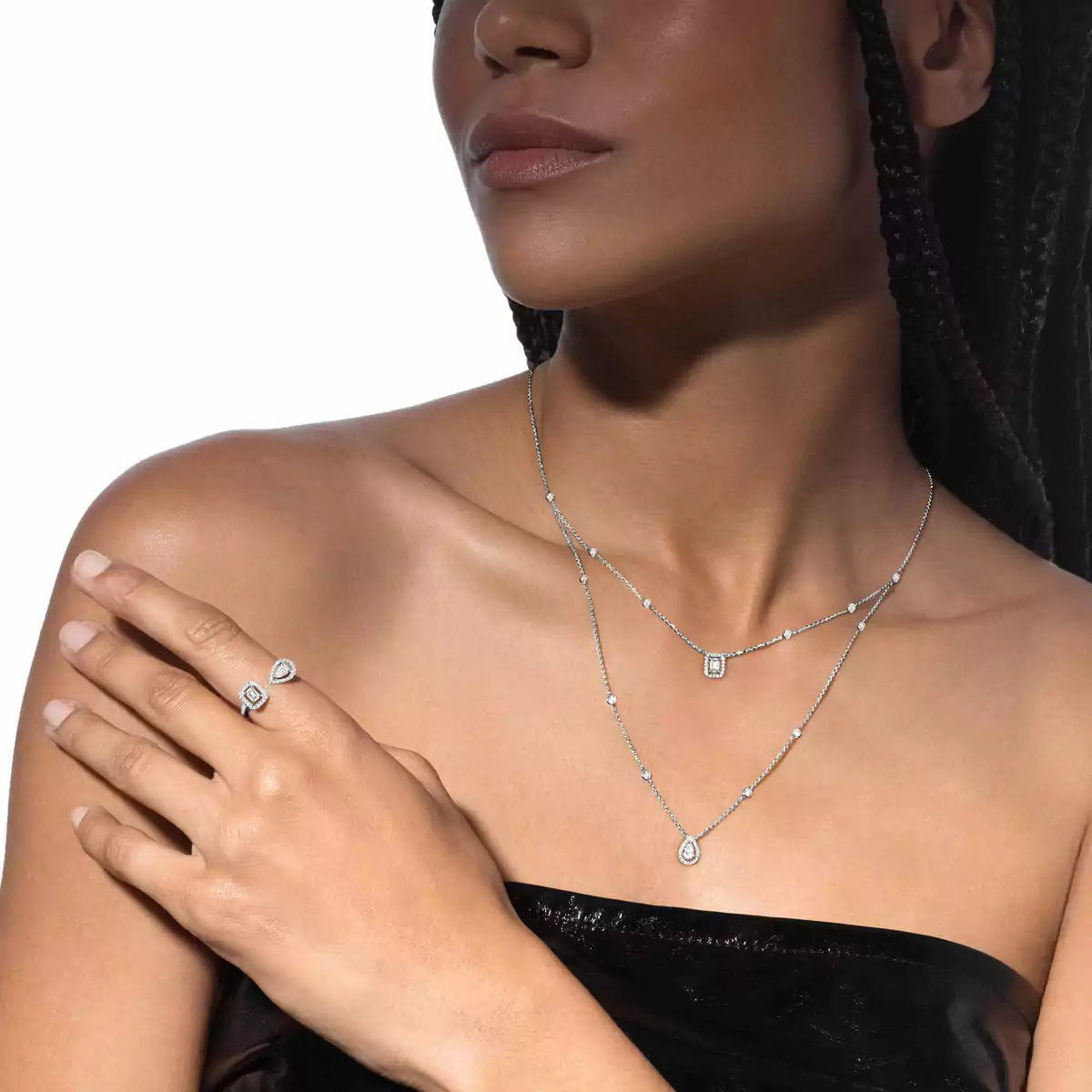Diamond Necklace My Twin 2 Rows