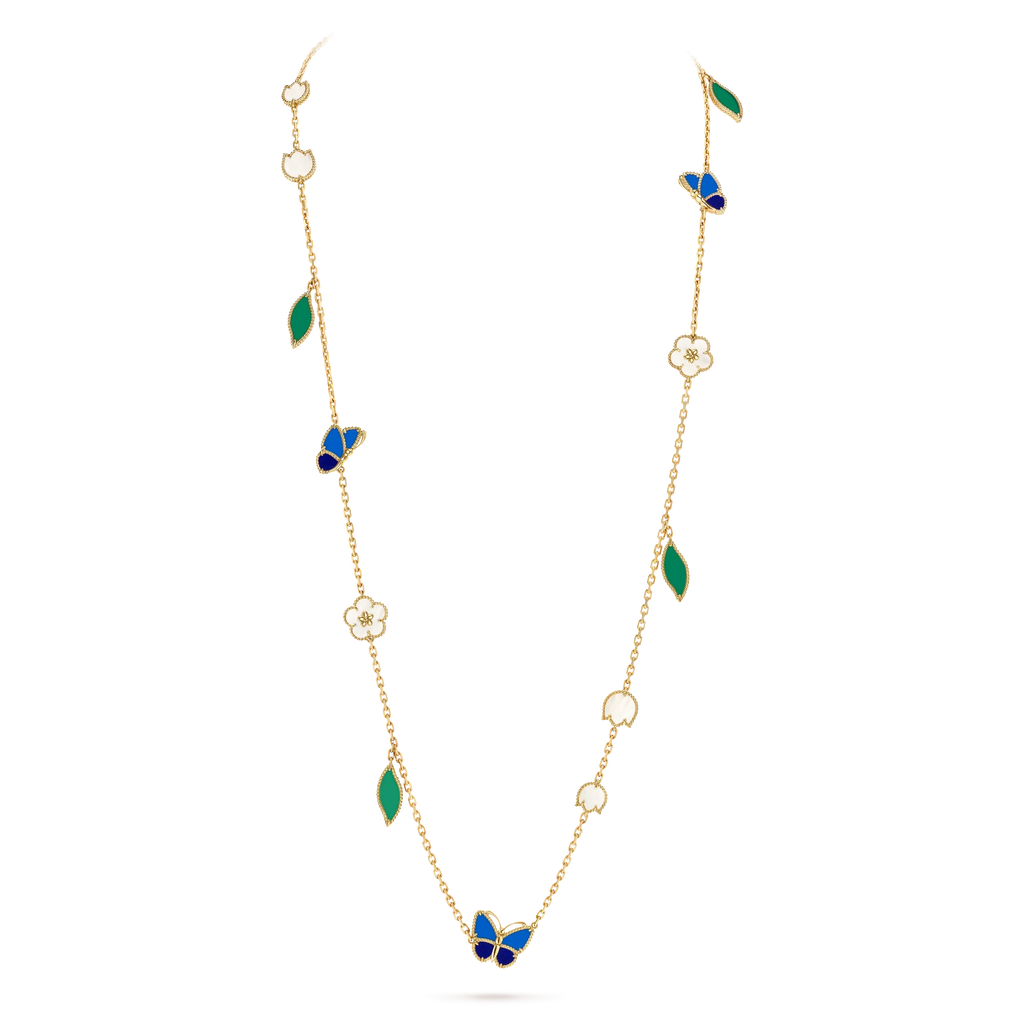 26 NEW CLOVER 15 MOTIFS LUCKY NECKLACE