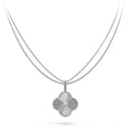 CLOVER 25MM SILVER BIG CLOVER NECKLACE