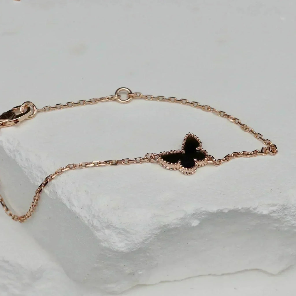 BUTTERFLY ONYX  BUTTERFLY BRACELET