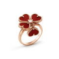 SWEET CLOVER CARNELIAN RING