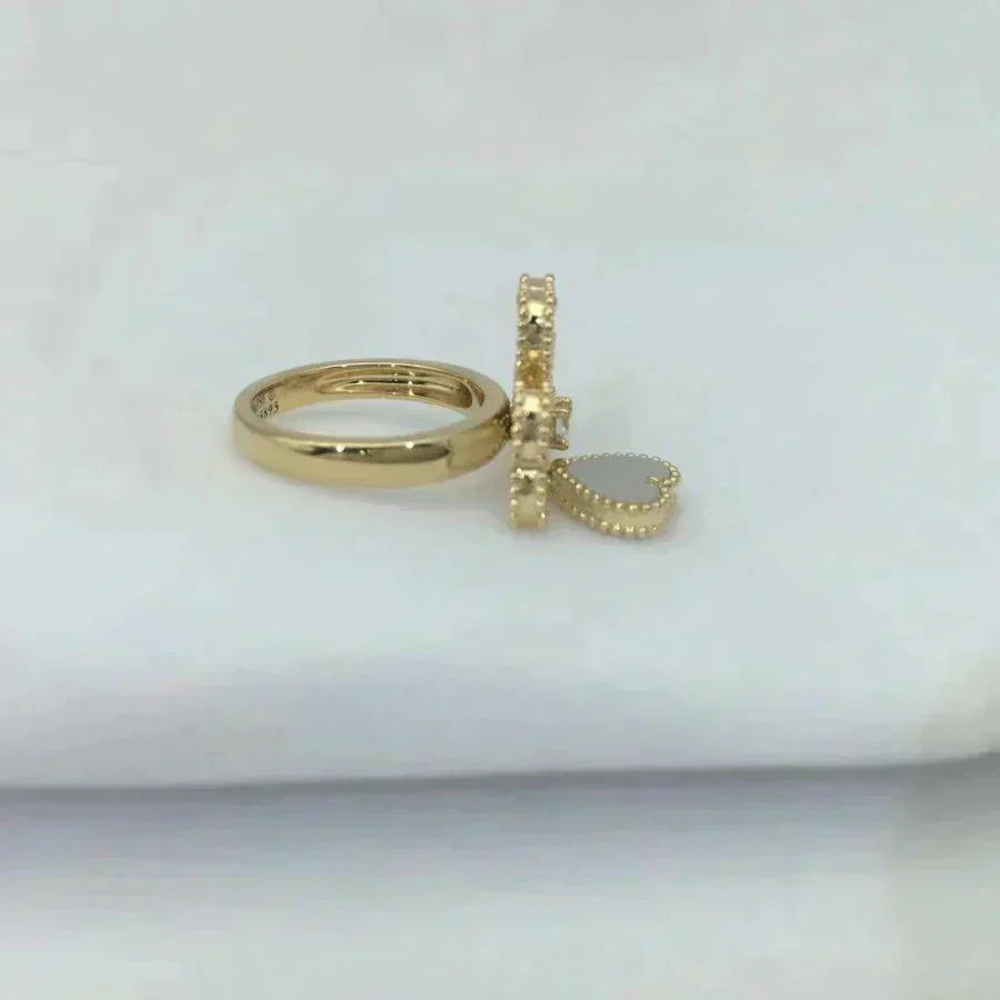 SWEET CLOVER WHITE MOP RING