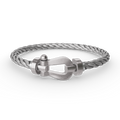 FORCE LARGE HORSESHOE NO DIAMOND BRACELET SILVER