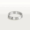 LOVE RING 4MM 1 DIAMOND SILVER